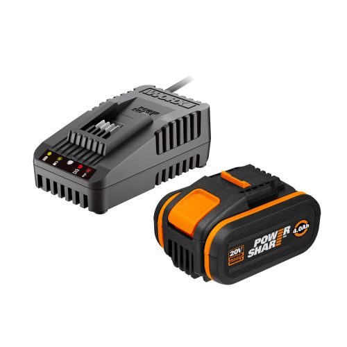 Worx WA3604 - Batería 20V 4Ah POWERSHARE + Cargador WA3860